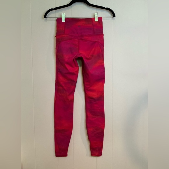 Athleta Red Leggings Soft Tapered Design - Picture 2 of 4